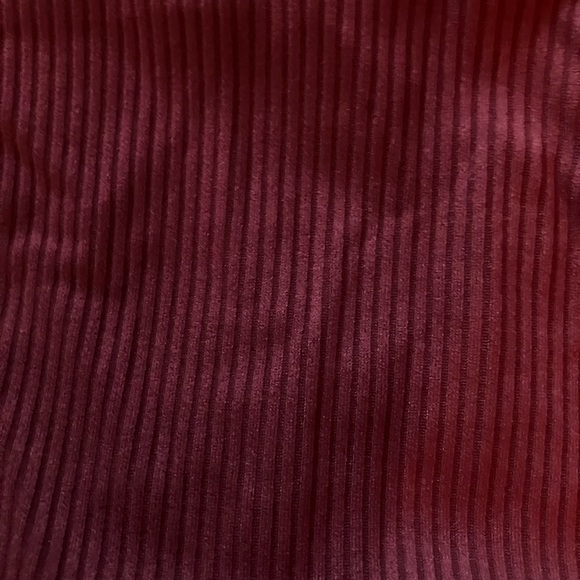 For Love and Lemons Rib Keyhole Bodysuit Burgundy Size Small - Picture 4 of 5